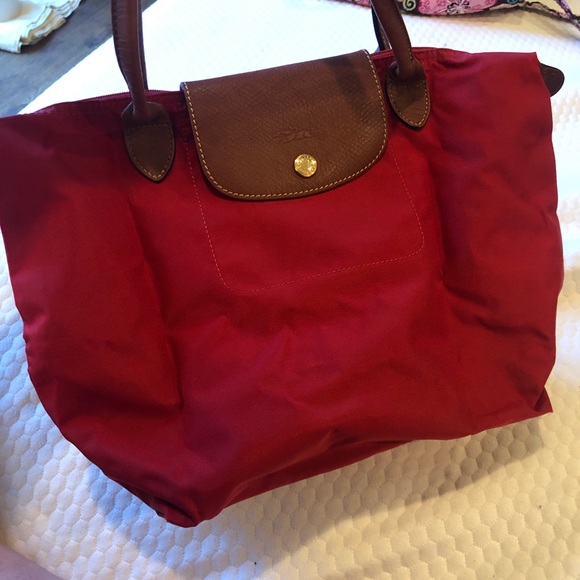 {L o n g c h a m p} Small Red Tote - Picture 1 of 2